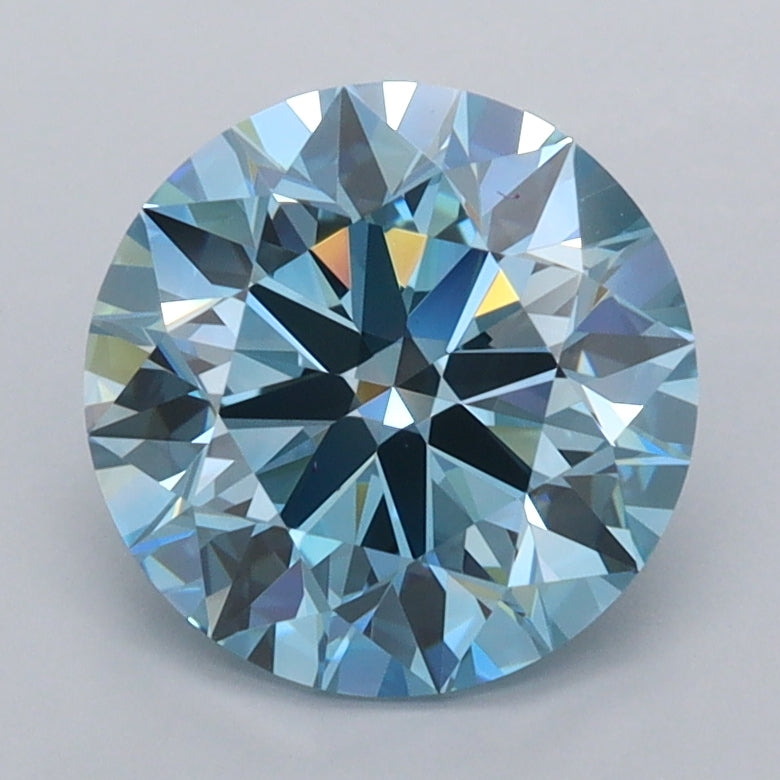 2.21 Carat Round Shaped, Ideal Cut, VVS1 Clarity, IGI Certified Lab Grown Diamond