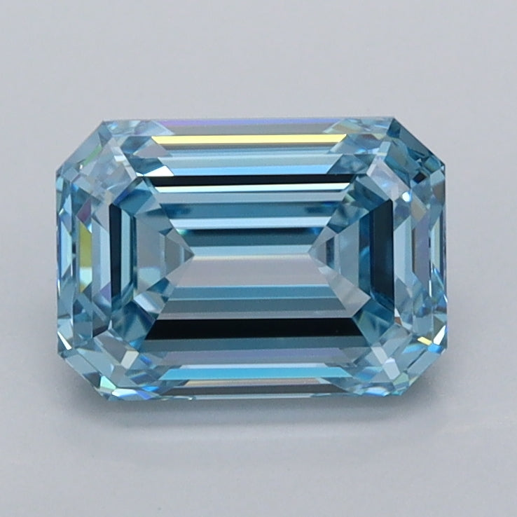1.57 Carat Emerald Shaped, Ideal Cut, VVS1 Clarity, IGI Certified Lab Grown Diamond