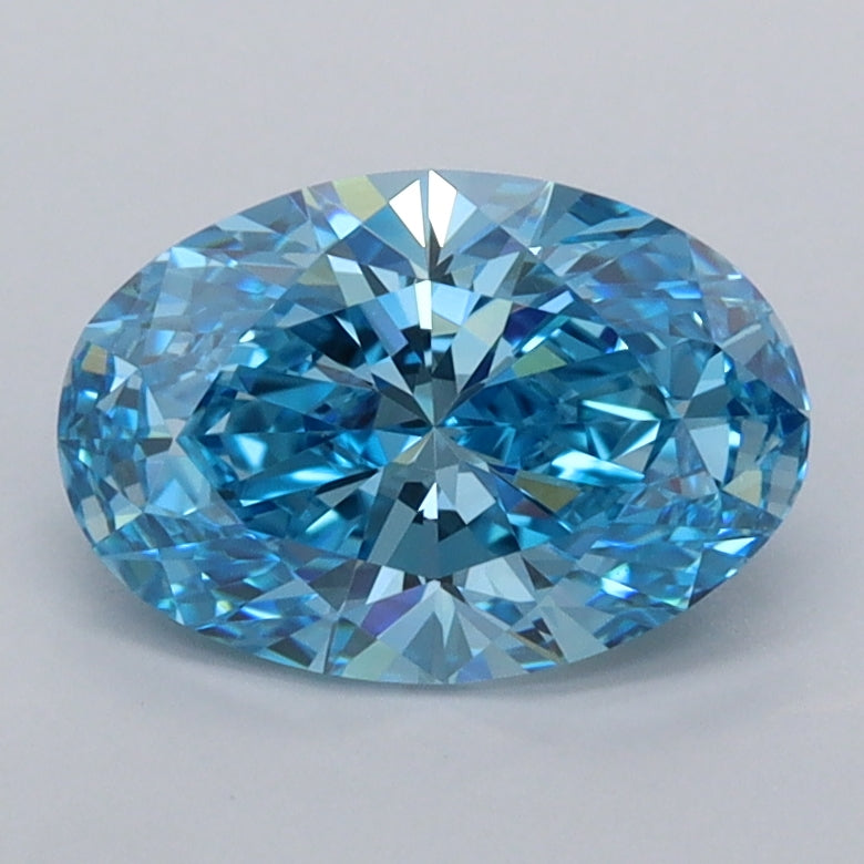 1.45 Carat Oval Shaped, Ideal Cut, VVS2 Clarity, IGI Certified Lab Grown Diamond