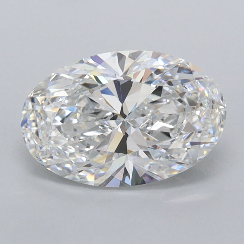 1.53 Carat Oval Shaped, Ideal Cut, E Color, FL Clarity, IGI Certified Lab Grown Diamond