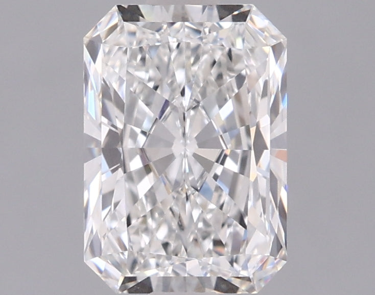 1.54 Carat Radiant Shaped, Ideal Cut, E Color, FL Clarity, IGI Certified Lab Grown Diamond
