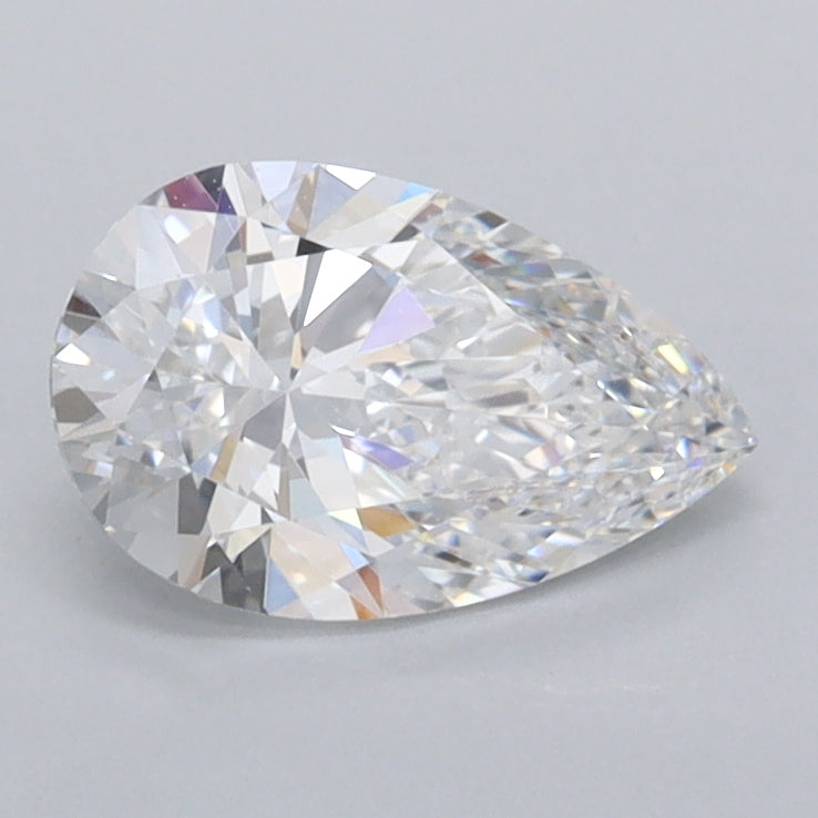 1.01 Carat Pear Shaped, Ideal Cut, D Color, VVS1 Clarity, IGI Certified Lab Grown Diamond