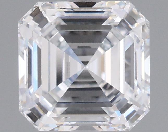1.55 Carat Asscher Shaped, Ideal Cut, D Color, VVS1 Clarity, IGI Certified Lab Grown Diamond