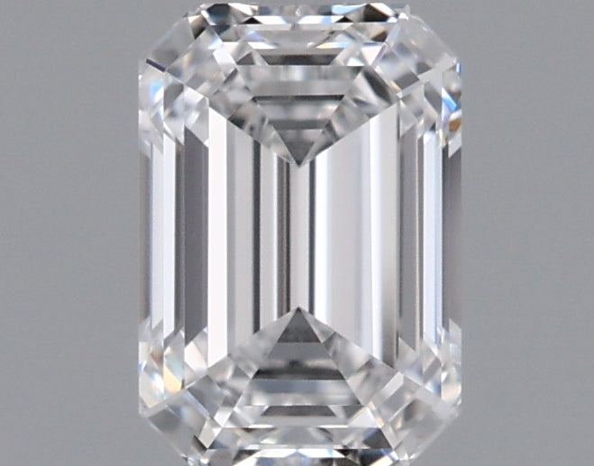 0.88 Carat Emerald Shaped, Ideal Cut, D Color, VVS1 Clarity, IGI Certified Lab Grown Diamond