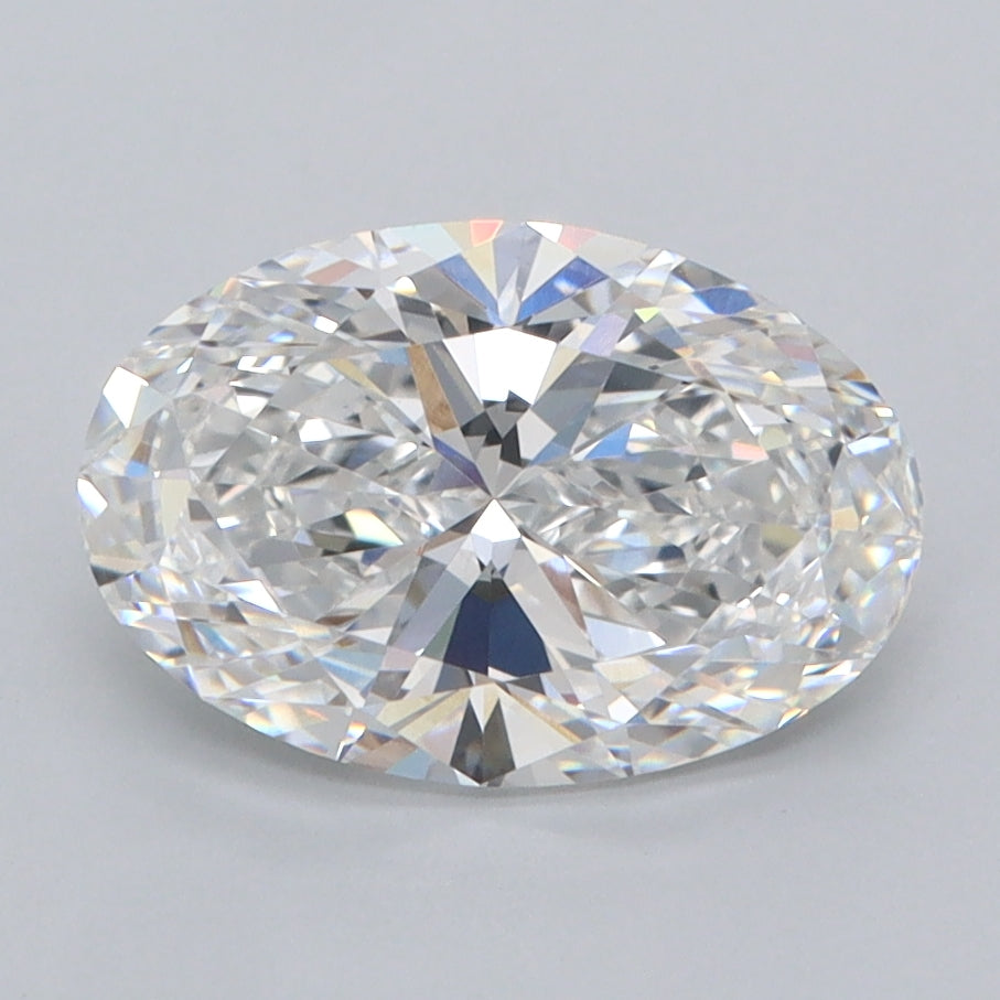 2.02 Carat Oval Shaped, Ideal Cut, D Color, VVS1 Clarity, IGI Certified Lab Grown Diamond
