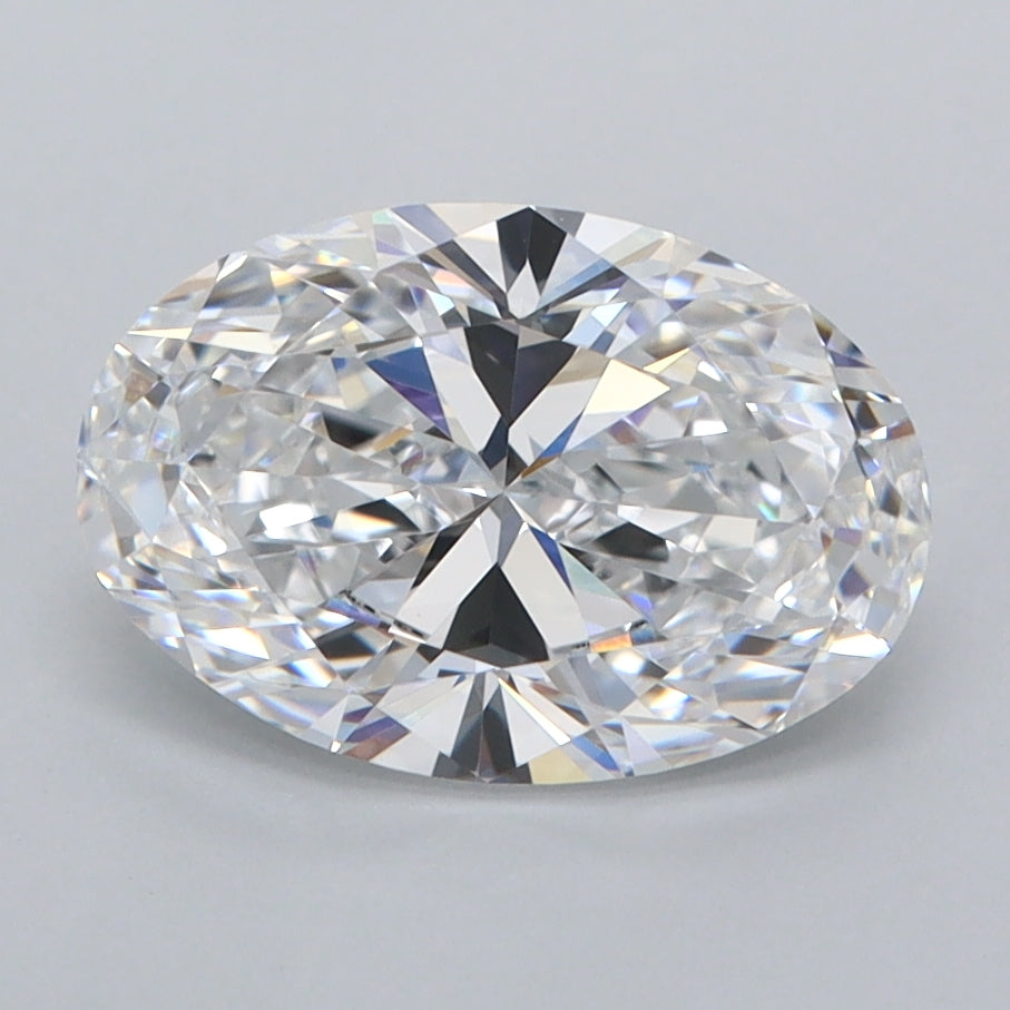 2.00 Carat Oval Shaped, Ideal Cut, D Color, FL Clarity, IGI Certified Lab Grown Diamond