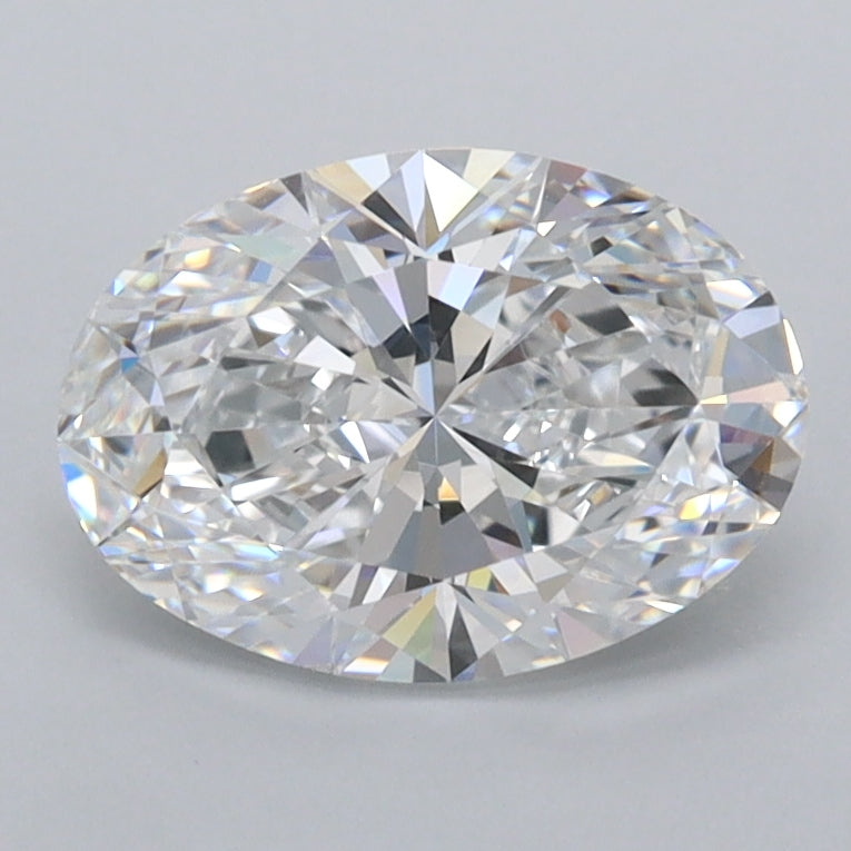 1.54 Carat Oval Shaped, Ideal Cut, D Color, VVS1 Clarity, IGI Certified Lab Grown Diamond