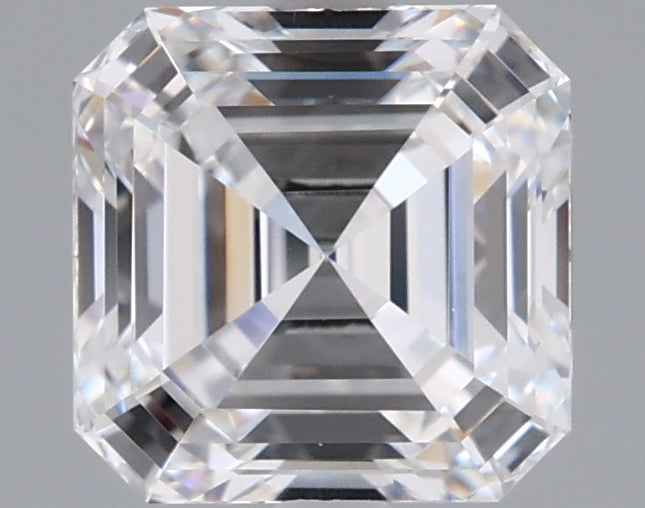 1.54 Carat Asscher Shaped, Ideal Cut, D Color, VVS1 Clarity, IGI Certified Lab Grown Diamond