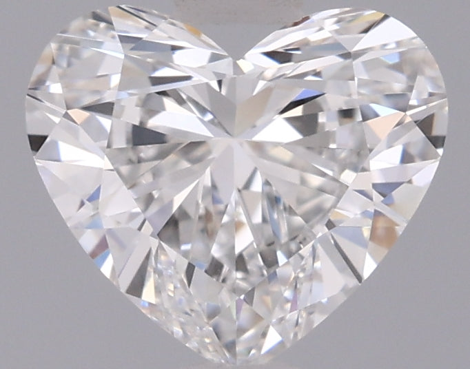 0.93 Carat Heart Shaped, Excellent Cut, D Color, VVS2 Clarity, IGI Certified Lab Grown Diamond