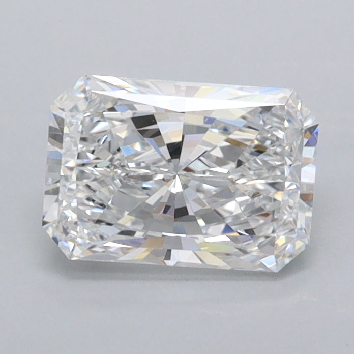 0.95 Carat Radiant Shaped, Ideal Cut, D Color, VVS1 Clarity, IGI Certified Lab Grown Diamond