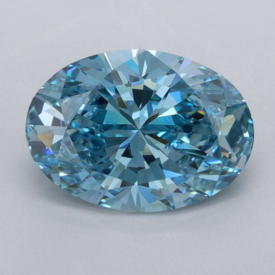 2.00 Carat Oval Shaped, Excellent Cut, VVS1 Clarity, IGI Certified Lab Grown Diamond