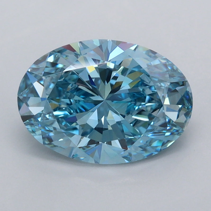 2.03 Carat Oval Shaped, Ideal Cut, VVS1 Clarity, IGI Certified Lab Grown Diamond