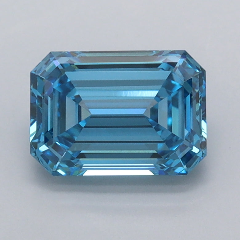 1.46 Carat Emerald Shaped, Ideal Cut, VVS2 Clarity, IGI Certified Lab Grown Diamond