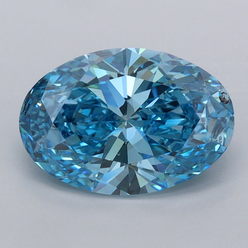 1.95 Carat Oval Shaped, Ideal Cut, VVS2 Clarity, IGI Certified Lab Grown Diamond