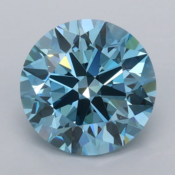 1.80 Carat Round Shaped, Ideal Cut, VVS2 Clarity, IGI Certified Lab Grown Diamond