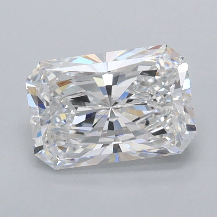 1.01 Carat Radiant Shaped, Ideal Cut, D Color, FL Clarity, IGI Certified Lab Grown Diamond