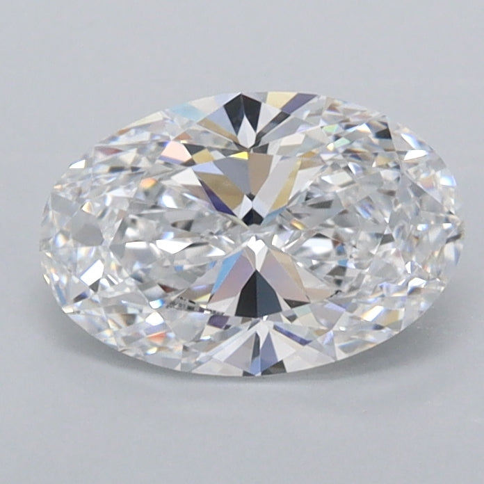 0.98 Carat Oval Shaped, Ideal Cut, D Color, VVS2 Clarity, IGI Certified Lab Grown Diamond
