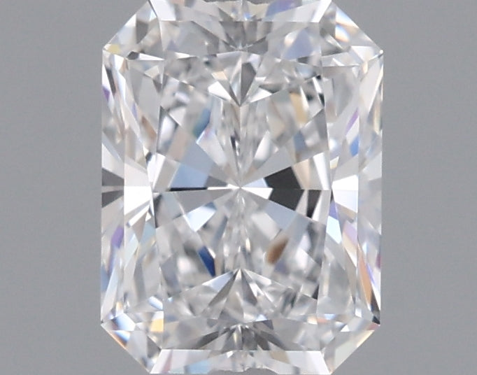 0.97 Carat Radiant Shaped, Ideal Cut, D Color, VVS1 Clarity, IGI Certified Lab Grown Diamond