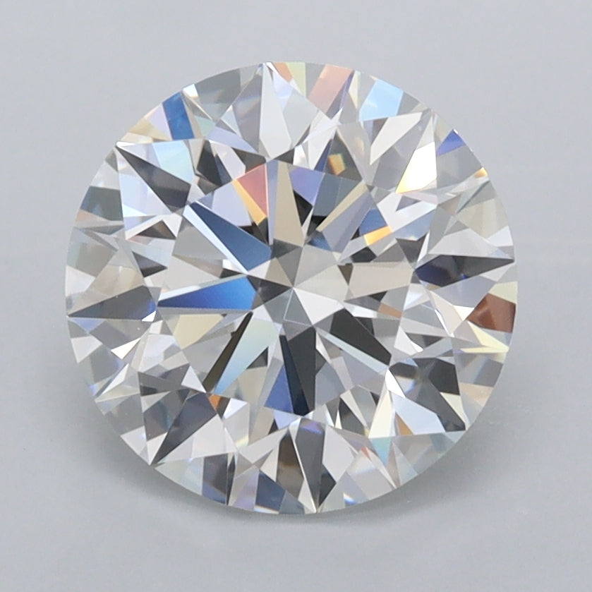2.51 Carat Round Shaped, Ideal Cut, D Color, IF Clarity, IGI Certified Lab Grown Diamond