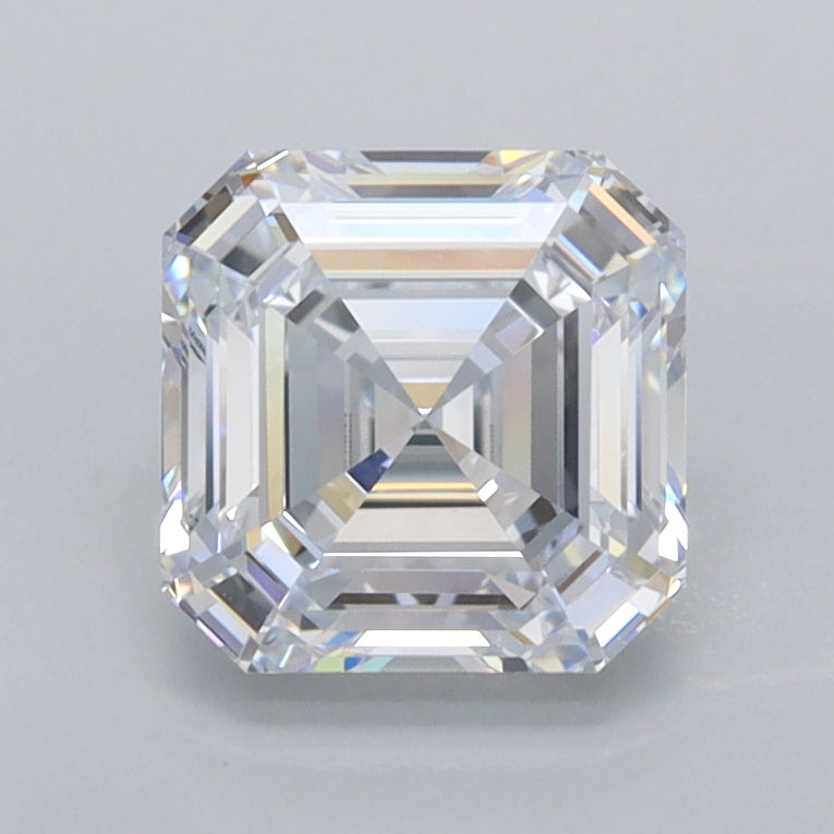 1.56 Carat Asscher Shaped, Ideal Cut, E Color, VVS1 Clarity, IGI Certified Lab Grown Diamond