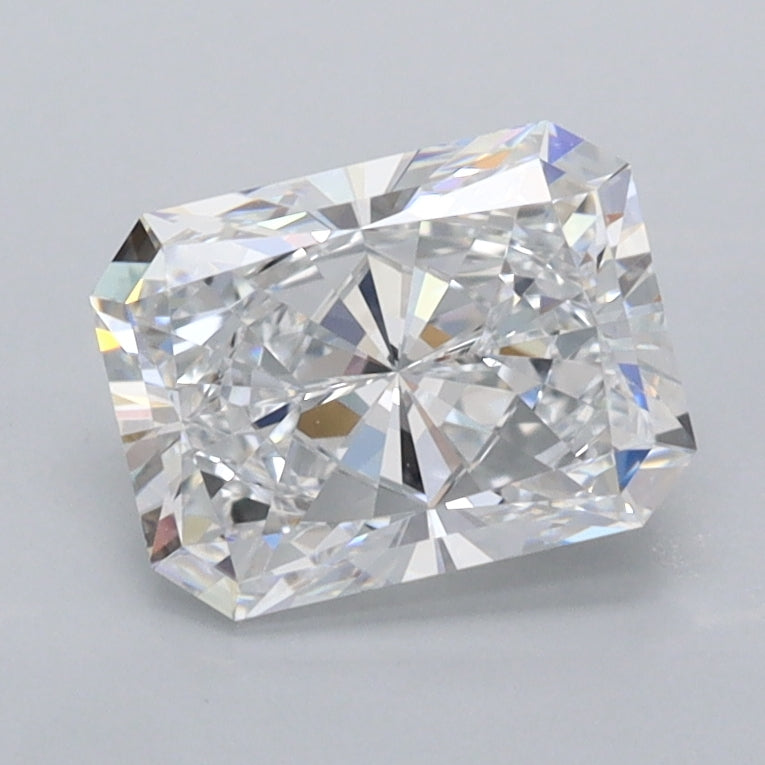 1.43 Carat Radiant Shaped, Excellent Cut, D Color, VVS1 Clarity, IGI Certified Lab Grown Diamond
