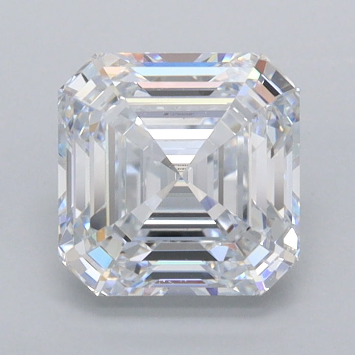 1.55 Carat Asscher Shaped, Ideal Cut, E Color, VVS2 Clarity, IGI Certified Lab Grown Diamond