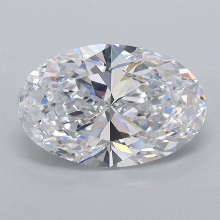 1.00 Carat Oval Shaped, Ideal Cut, D Color, FL Clarity, IGI Certified Lab Grown Diamond