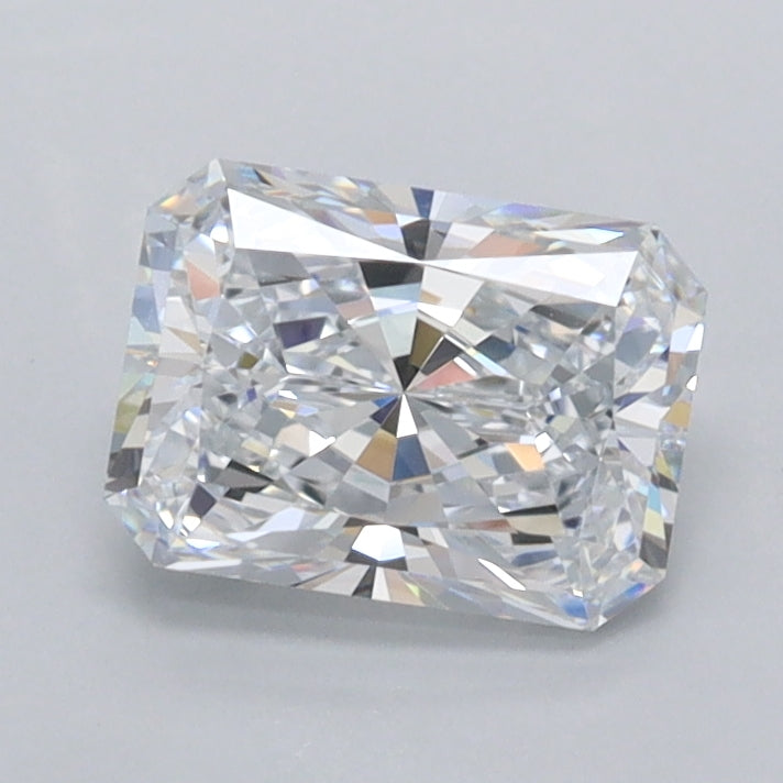 1.10 Carat Radiant Shaped, Ideal Cut, E Color, FL Clarity, IGI Certified Lab Grown Diamond