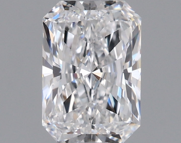 0.91 Carat Radiant Shaped, Ideal Cut, D Color, VVS1 Clarity, IGI Certified Lab Grown Diamond