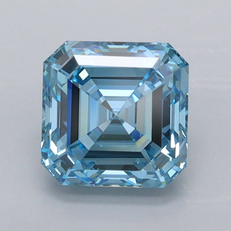 1.54 Carat Asscher Shaped, Ideal Cut, VVS1 Clarity, IGI Certified Lab Grown Diamond
