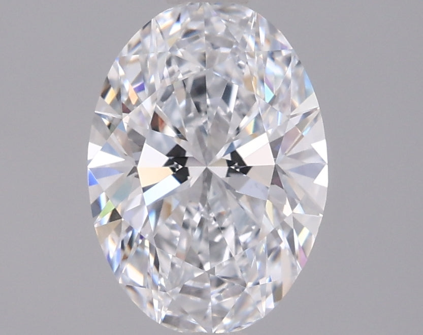 1.28 Carat Oval Shaped, Ideal Cut, D Color, VVS2 Clarity, IGI Certified Lab Grown Diamond