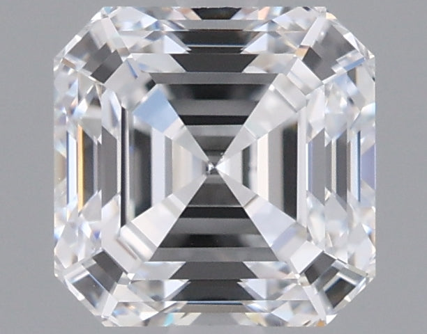 1.51 Carat Asscher Shaped, Ideal Cut, D Color, VVS1 Clarity, IGI Certified Lab Grown Diamond