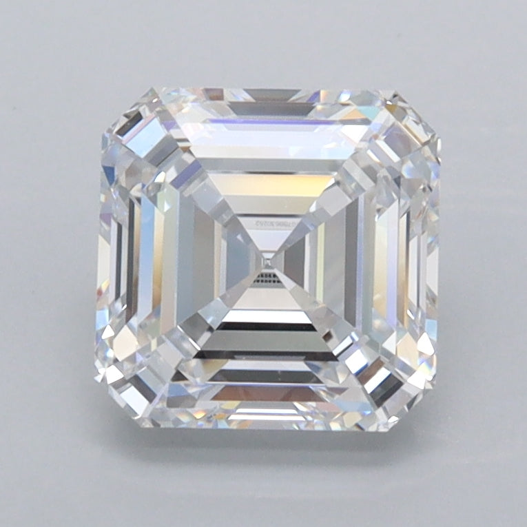 1.78 Carat Asscher Shaped, Ideal Cut, D Color, FL Clarity, IGI Certified Lab Grown Diamond