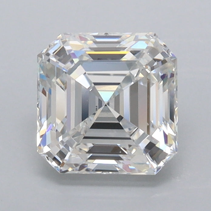1.40 Carat Asscher Shaped, Ideal Cut, E Color, FL Clarity, IGI Certified Lab Grown Diamond
