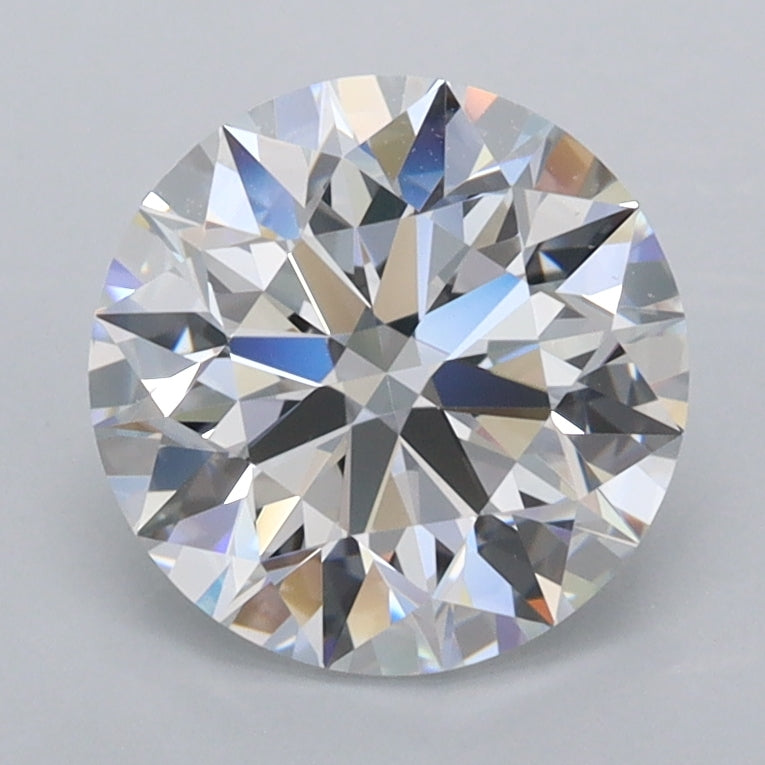 2.07 Carat Round Shaped, Ideal Cut, D Color, FL Clarity, IGI Certified Lab Grown Diamond