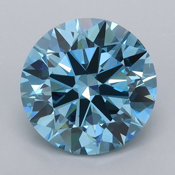 1.48 Carat Round Shaped, Ideal Cut, VVS2 Clarity, IGI Certified Lab Grown Diamond