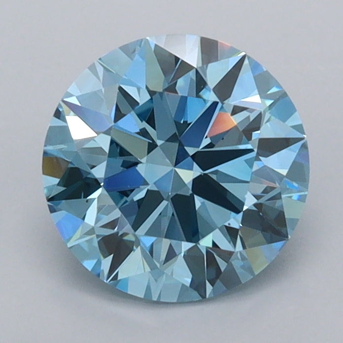 1.53 Carat Round Shaped, Ideal Cut, VVS2 Clarity, IGI Certified Lab Grown Diamond