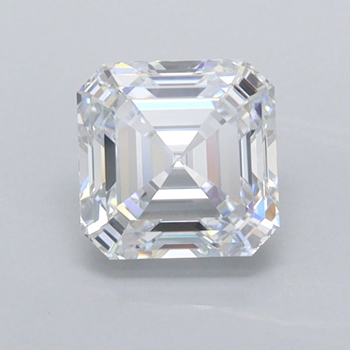 0.93 Carat Asscher Shaped, Ideal Cut, E Color, FL Clarity, IGI Certified Lab Grown Diamond
