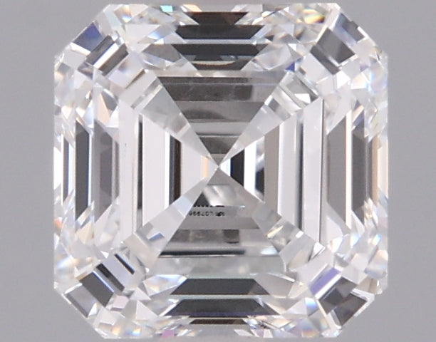1.54 Carat Asscher Shaped, Ideal Cut, D Color, VS1 Clarity, IGI Certified Lab Grown Diamond