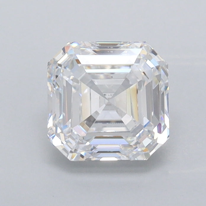 1.00 Carat Asscher Shaped, Ideal Cut, D Color, VS2 Clarity, IGI Certified Lab Grown Diamond