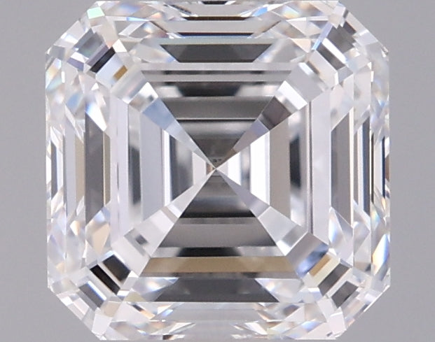 1.74 Carat Asscher Shaped, Ideal Cut, D Color, VVS1 Clarity, IGI Certified Lab Grown Diamond