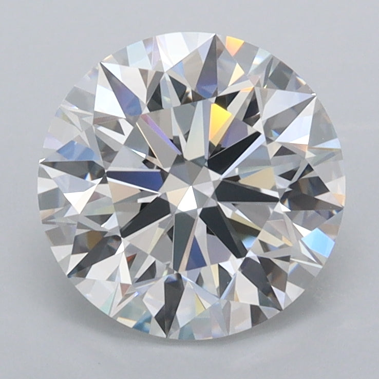 2.04 Carat Round Shaped, Ideal Cut, D Color, VVS2 Clarity, IGI Certified Lab Grown Diamond