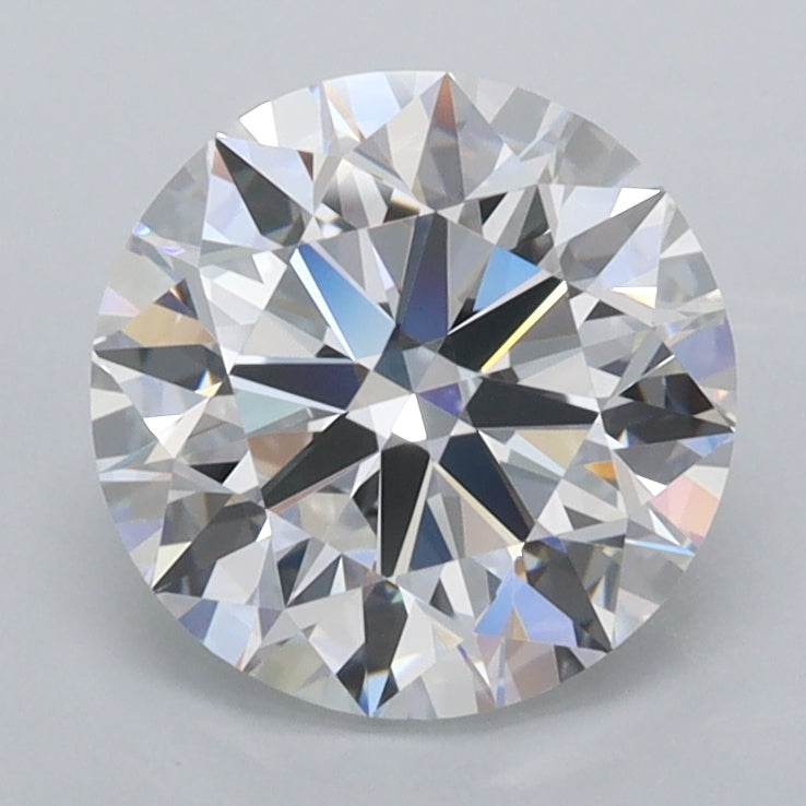 2.02 Carat Round Shaped, Ideal Cut, D Color, FL Clarity, IGI Certified Lab Grown Diamond