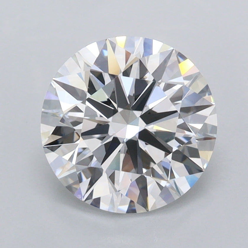 2.01 Carat Round Shaped, Ideal Cut, E Color, FL Clarity, IGI Certified Lab Grown Diamond