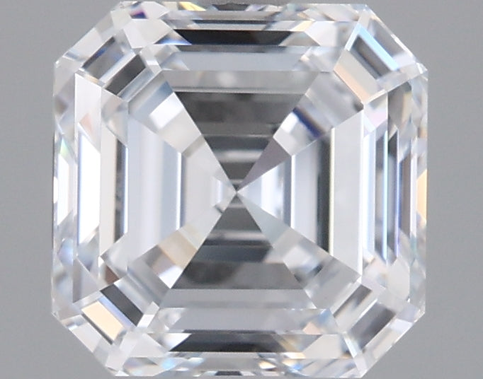 2.27 Carat Asscher Shaped, Ideal Cut, E Color, VVS2 Clarity, IGI Certified Lab Grown Diamond