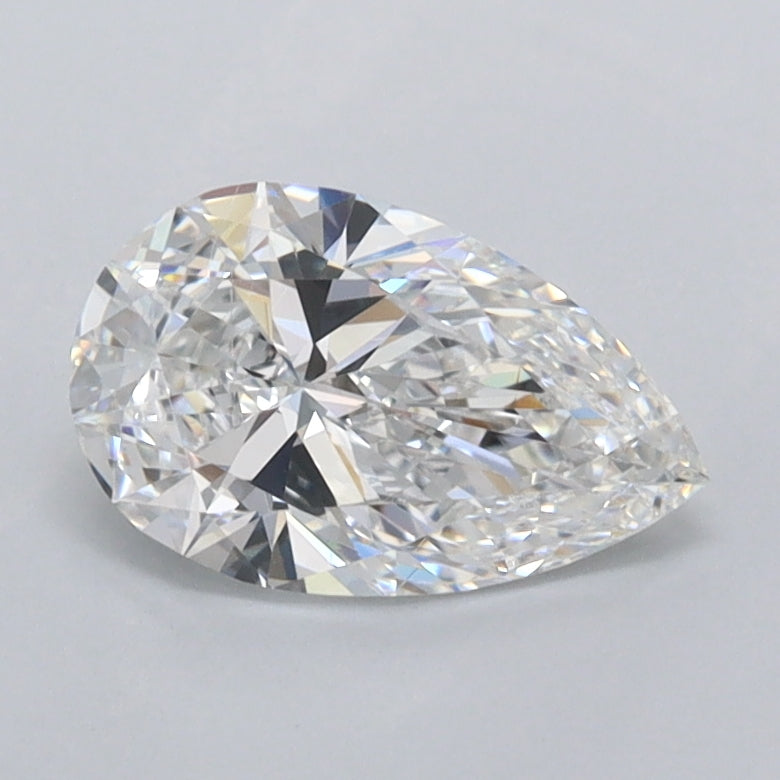 0.92 Carat Pear Shaped, Ideal Cut, E Color, IF Clarity, IGI Certified Lab Grown Diamond