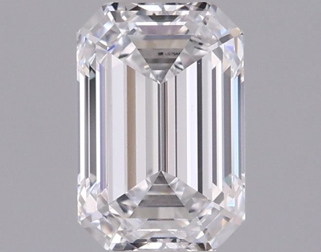 0.98 Carat Emerald Shaped, Ideal Cut, D Color, VVS1 Clarity, IGI Certified Lab Grown Diamond