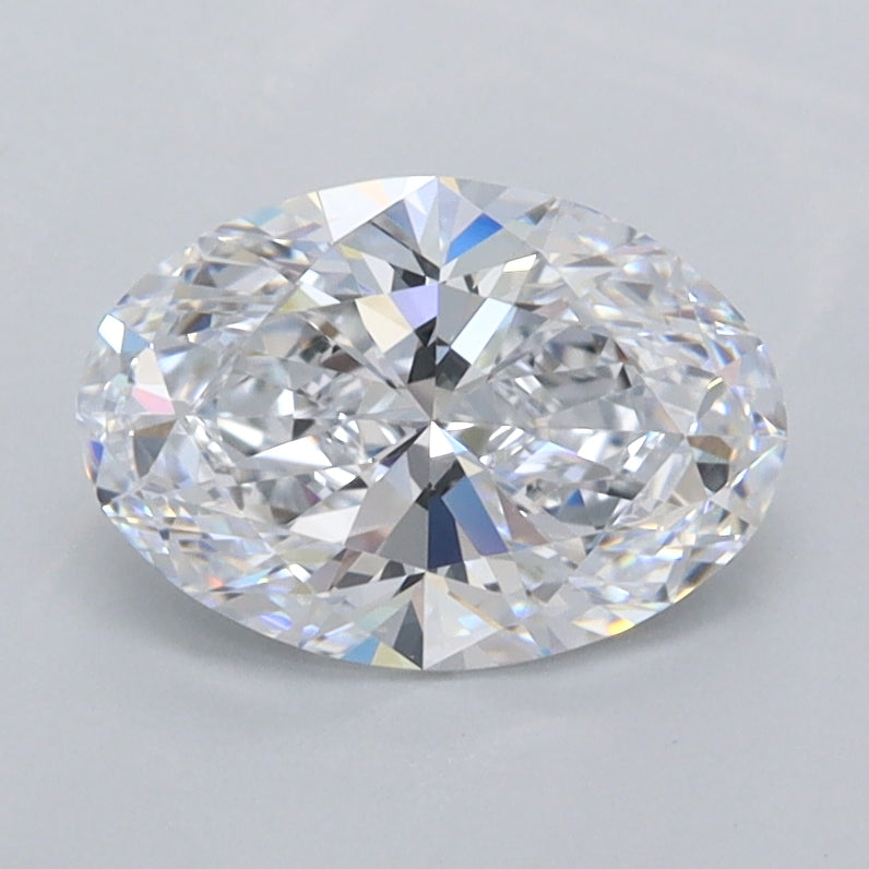 1.02 Carat Oval Shaped, Ideal Cut, D Color, FL Clarity, IGI Certified Lab Grown Diamond