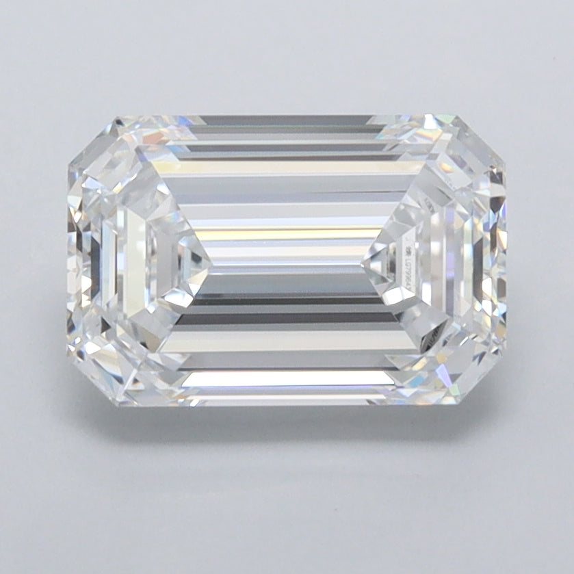 1.97 Carat Emerald Shaped, Ideal Cut, D Color, FL Clarity, IGI Certified Lab Grown Diamond