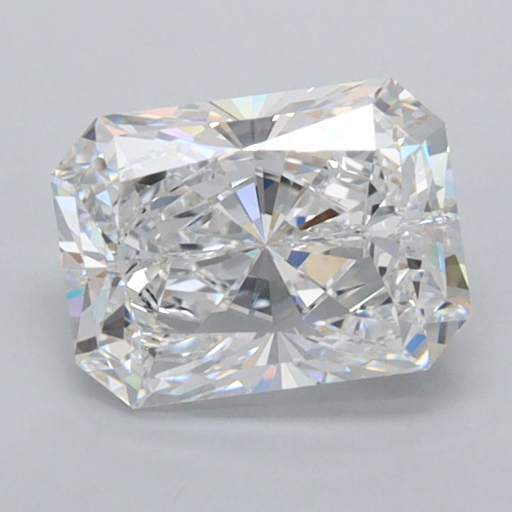 1.52 Carat Radiant Shaped, Excellent Cut, E Color, FL Clarity, IGI Certified Lab Grown Diamond
